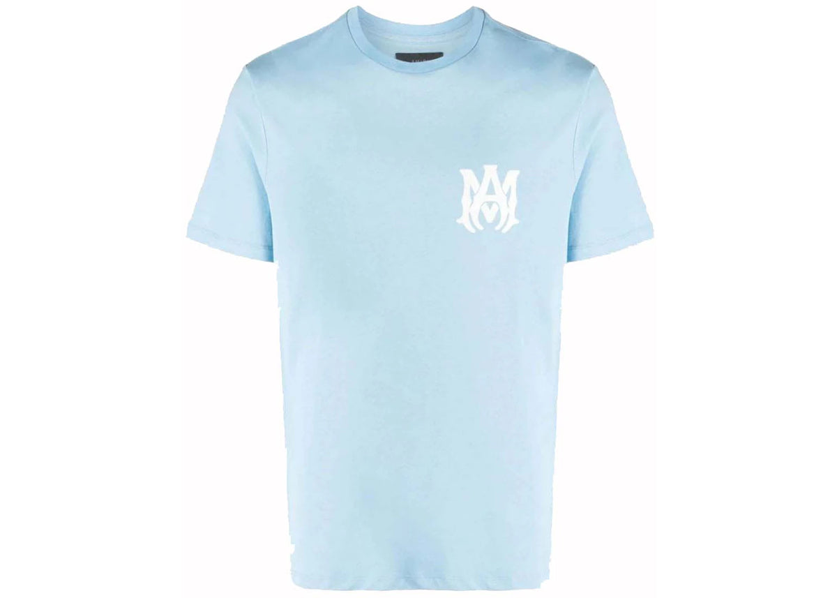 AMIRI MA Logo T-Shirt Light Blue - vue secondaire A