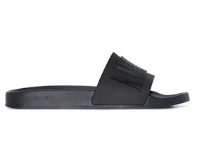 AMIRI Pool Slide Debossed Black - vue 360