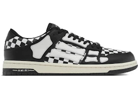 AMIRI Skel Top Low Checkered Black White - vue 360