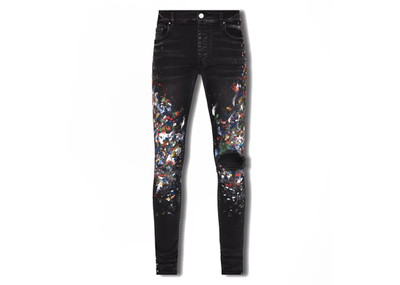 AMIRI Skinny Painter Jeans Aged Black - vue 360
