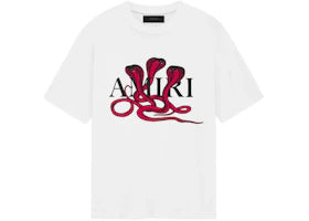 AMIRI Snake Tee White/Red - vue 360
