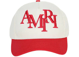 AMIRI Staggered Amiri Hat Alabaster/Red - vue 360