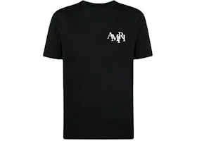 AMIRI Staggered Logo Tee Black - authentic AMIRI product