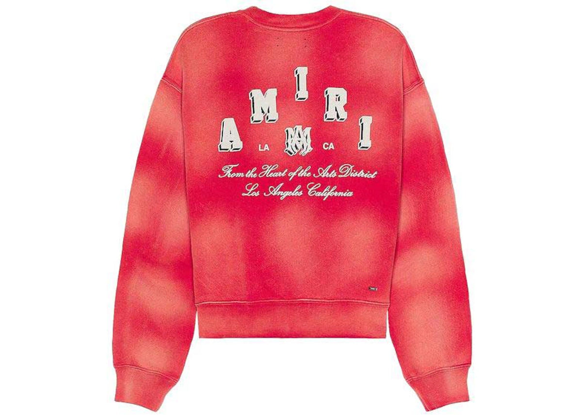 AMIRI Vintage Collegiate Crewneck Red - vue secondaire B