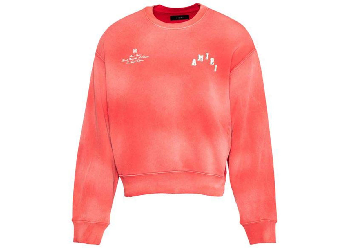 AMIRI Vintage Collegiate Crewneck Red - vue secondaire A
