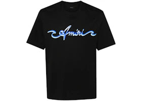 AMIRI Wave Logo T-shirt Black/Blue