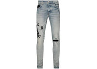 AMIRI x Wes Lang Reaper Logo Jean Clay Indigo