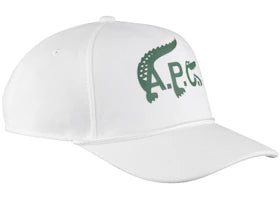 A.P.C. x Lacoste Baseball Cap White - vue 360