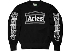Aries Column Sweatshirt Black