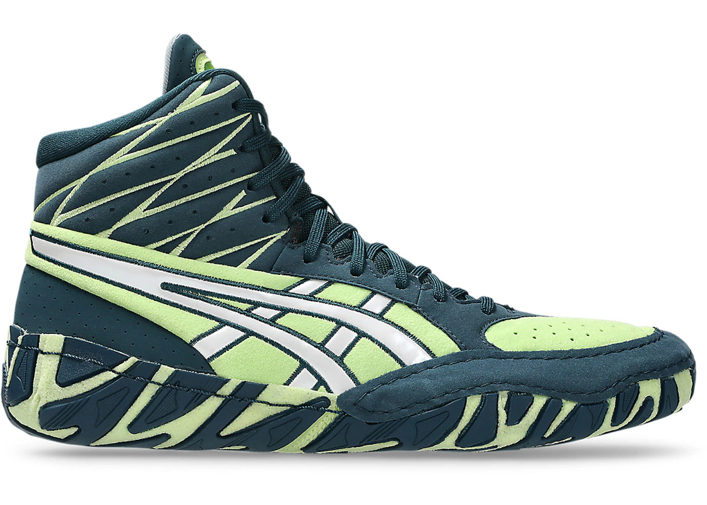 ASICS Aggressor 6 Tranquil Teal Lime Green - vue secondaire A