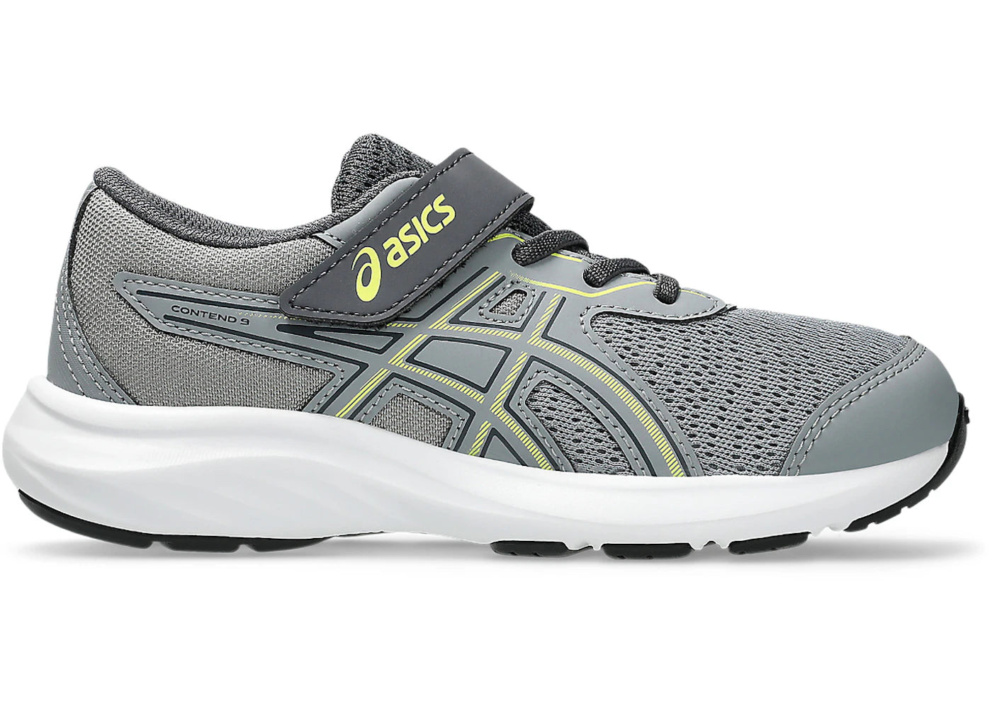 ASICS Contend 9 Gravel Citron (PS) - vue secondaire A