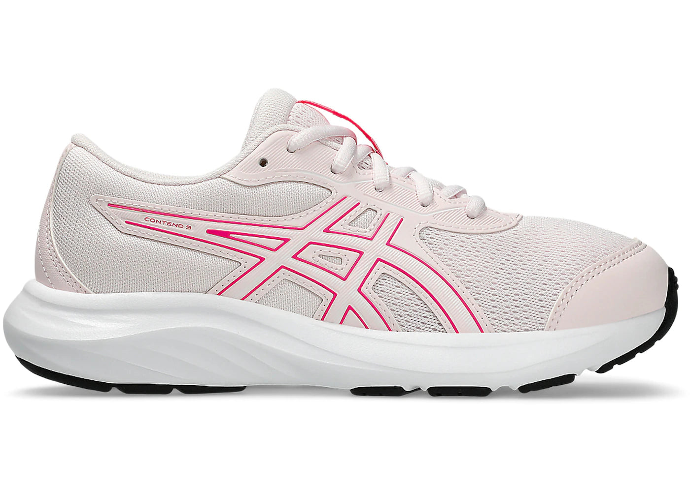 ASICS Contend 9 Pale Pink White (GS) - vue 360