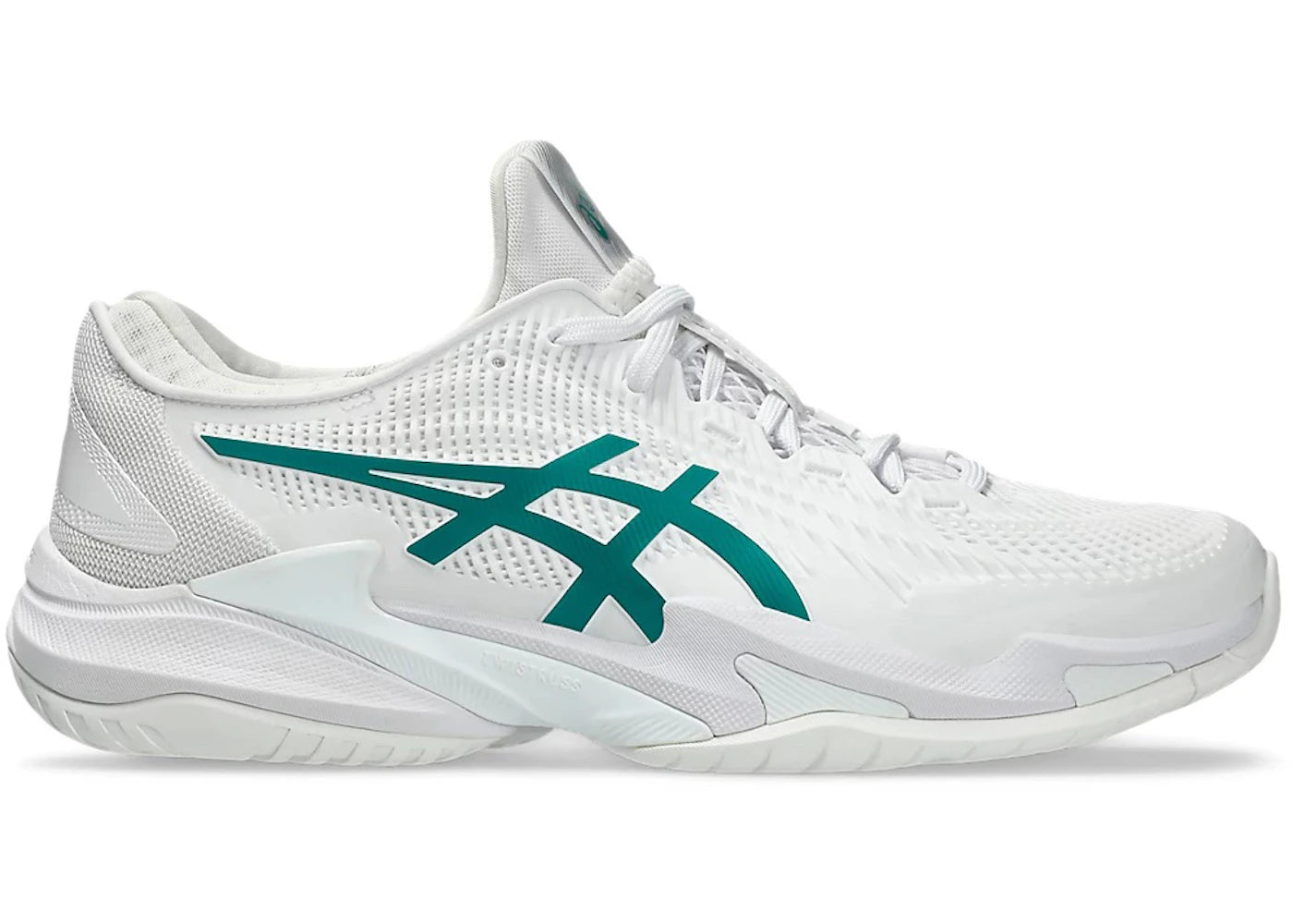 ASICS Court FF 3 Novak White Pitch Green - vue 360
