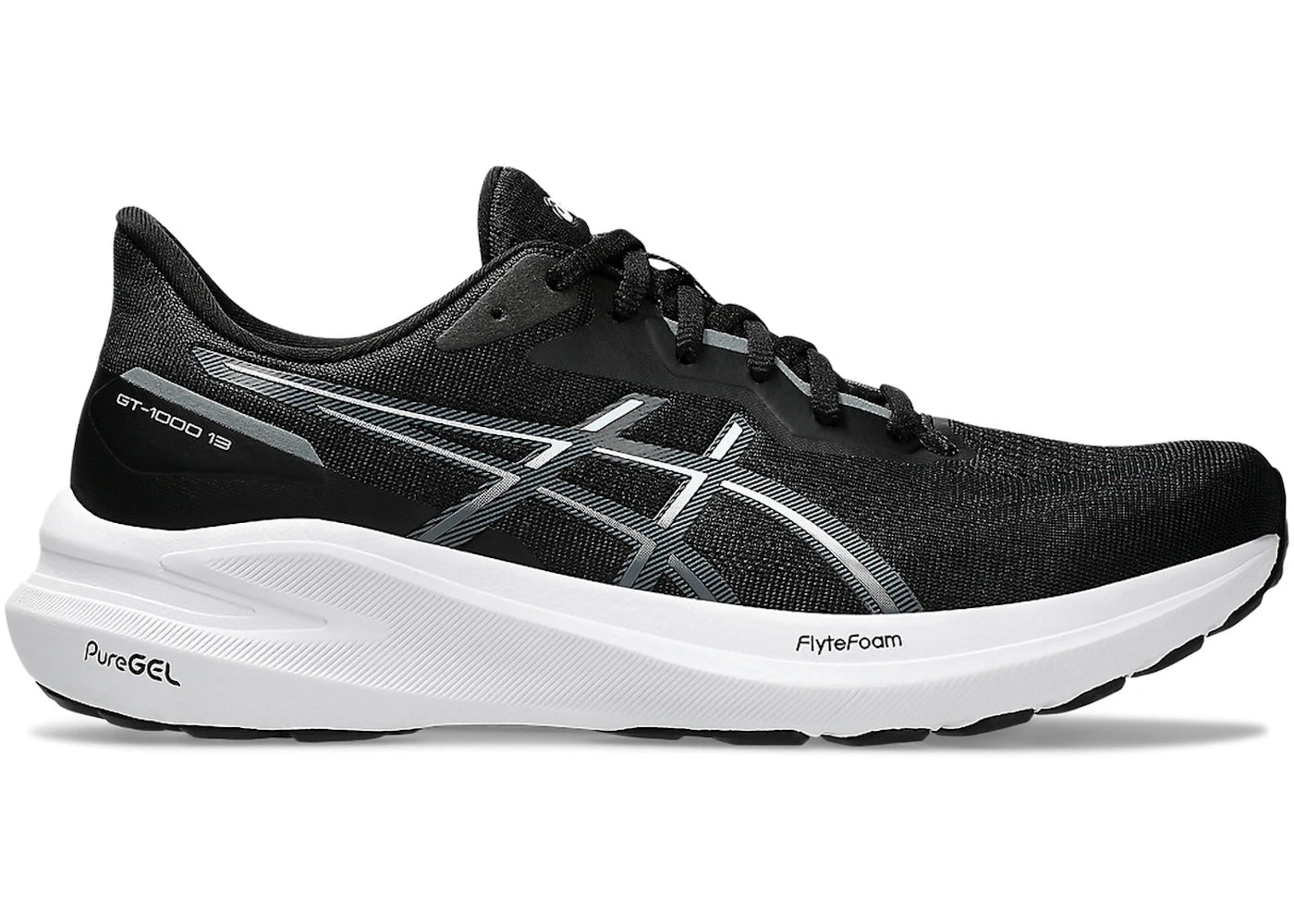 ASICS GT-1000 13 Black White - vue secondaire A
