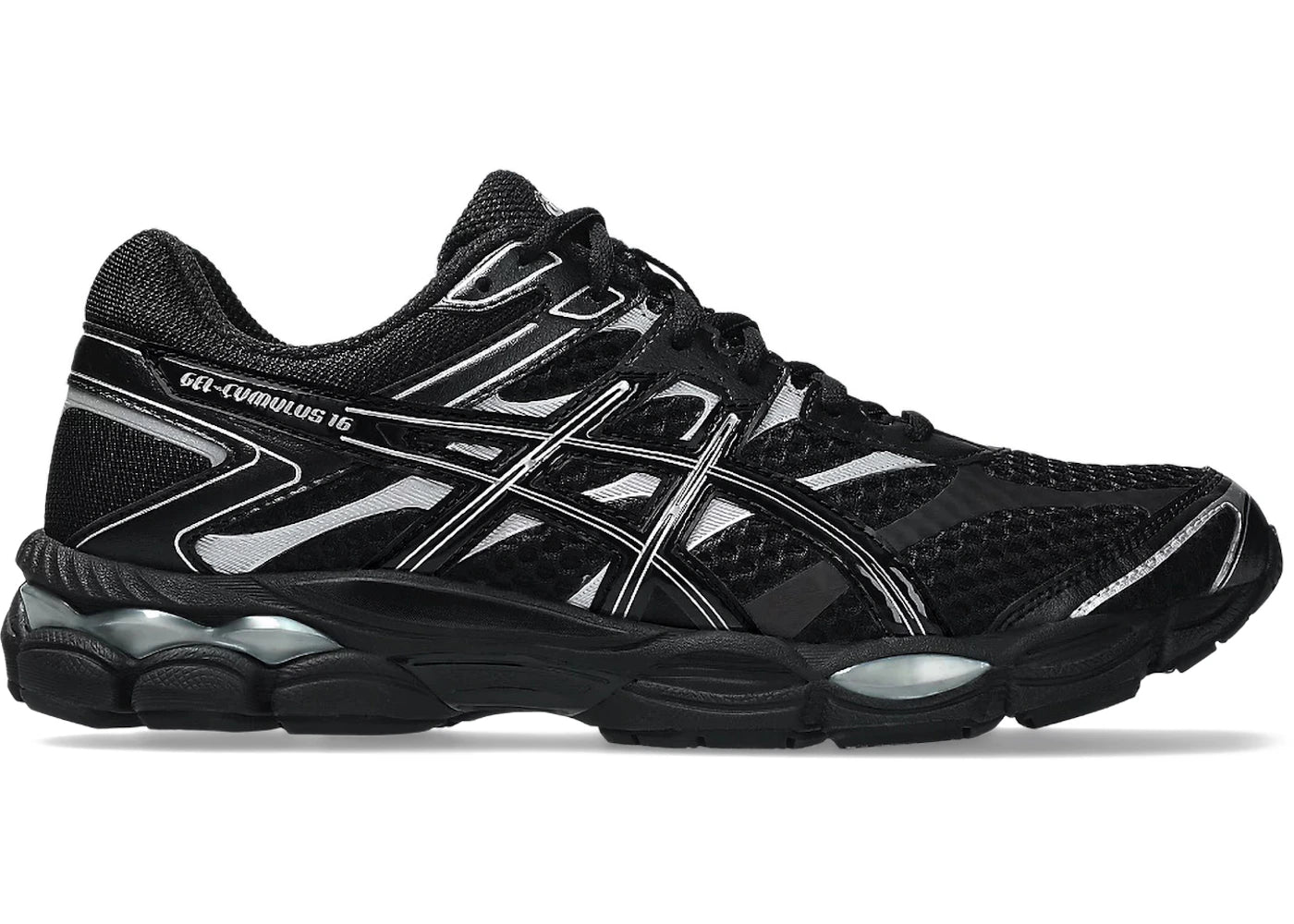 ASICS Gel-Cumulus 16 Black Pure Silver - vue 360