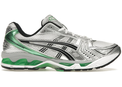 ASICS Gel-Kayano 14 White Malachite Green sneakers - authentic streetwear shoes