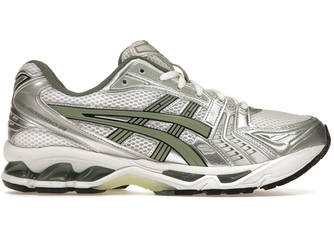 ASICS Gel-Kayano 14 White Pure Silver Slate Grey Sage - vue 360