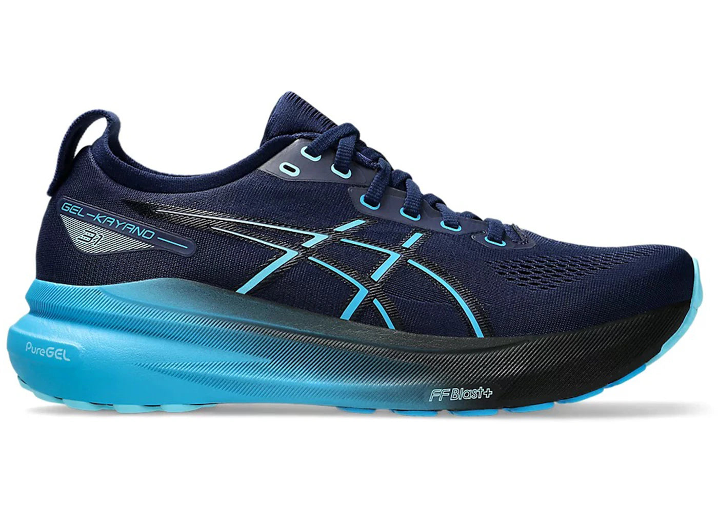 ASICS Gel-Kayano 31 Blue Expanse Digital Aqua - vue 360