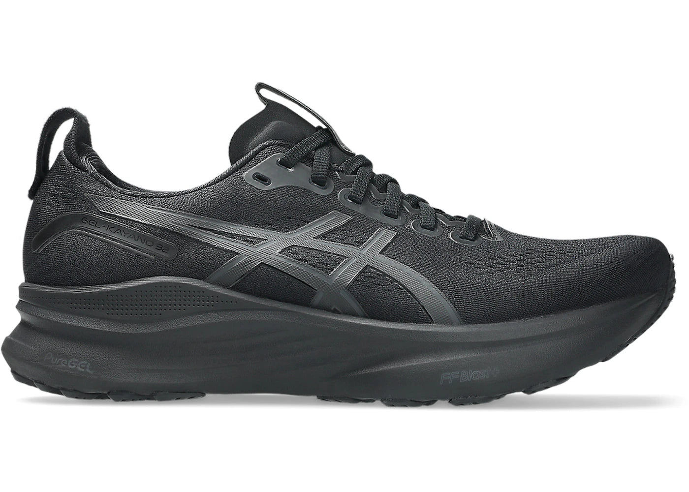 ASICS Gel-Kayano 32 Black Graphite Grey - vue 360