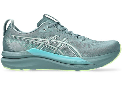 ASICS Gel-Kayano 33 Foggy Teal Illuminate Yellow - authentic ASICS sneakers