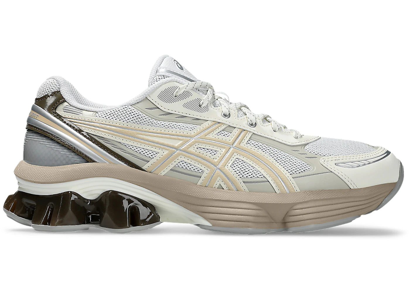 ASICS Gel-Kinetic Fluent White Marzipan - vue 360
