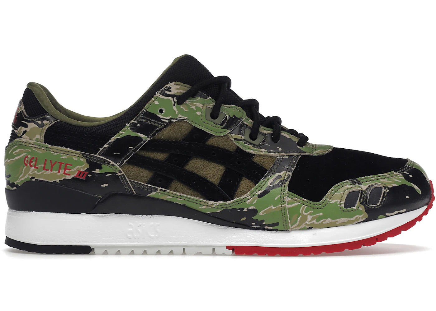 ASICS Gel-Lyte III atmos Green Camo sneakers - authentic ASICS shoes