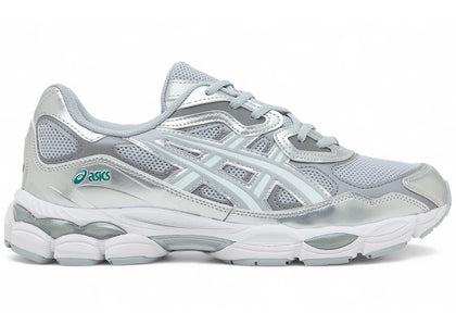 ASICS Gel-NYC Silver Piedmont Grey White Aqua sneakers - authentic ASICS shoes