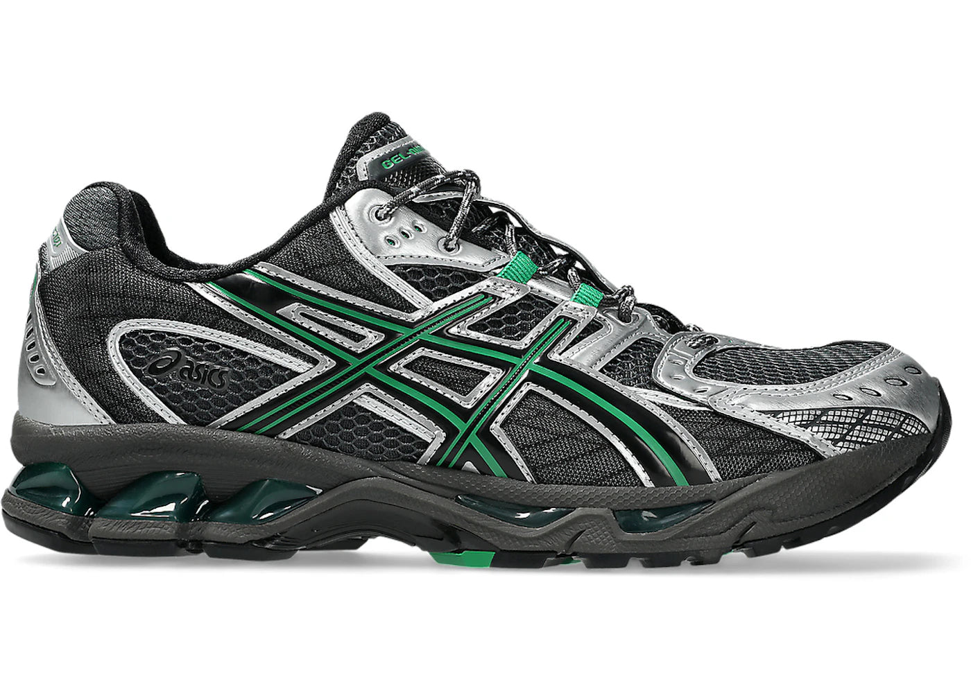 ASICS Gel-Nimbus 10.1 Obsidian Grey Green Basil - vue 360