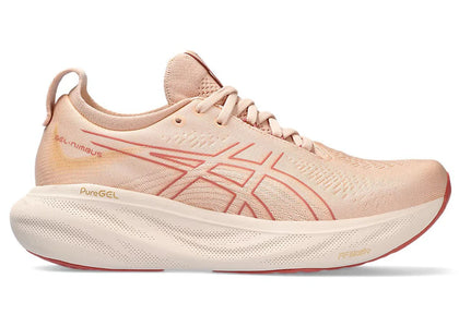 ASICS Gel-Nimbus 25 Pale Apricot Light Garnet (Women's) - authentic ASICS sneakers