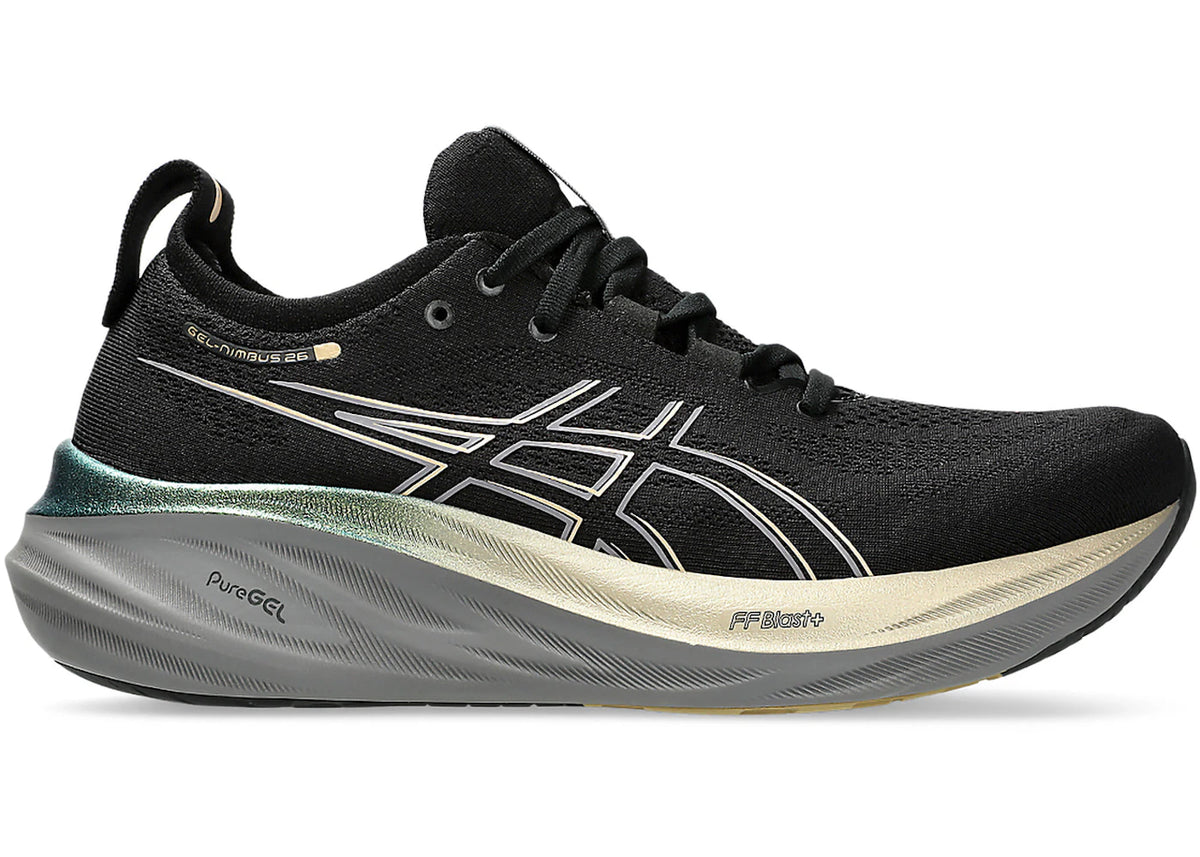 ASICS Gel-Nimbus 26 Platinum Black Champagne - vue secondaire A