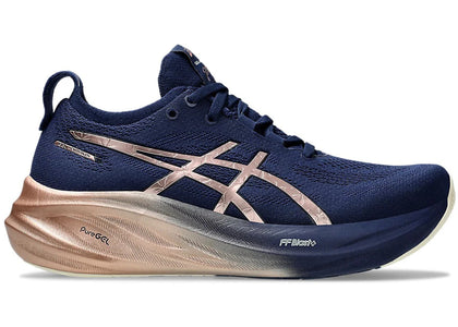 ASICS Gel-Nimbus 26 Platinum Blue Expanse Rose Gold (Women's) sneakers - authentic ASICS shoes