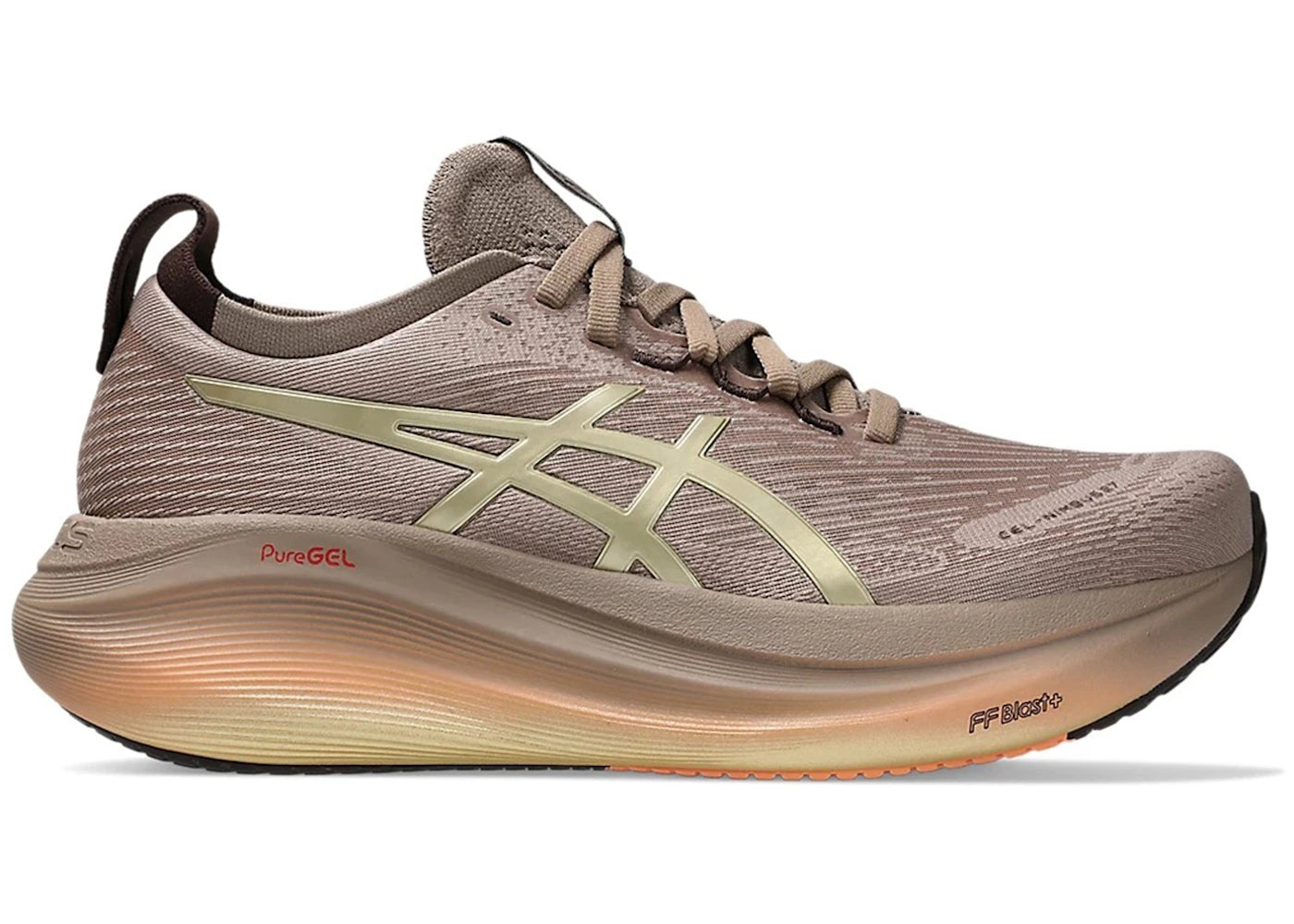 ASICS Gel-Nimbus 27 Luxe Taupe Grey (Women's) sneakers - authentic ASICS shoes
