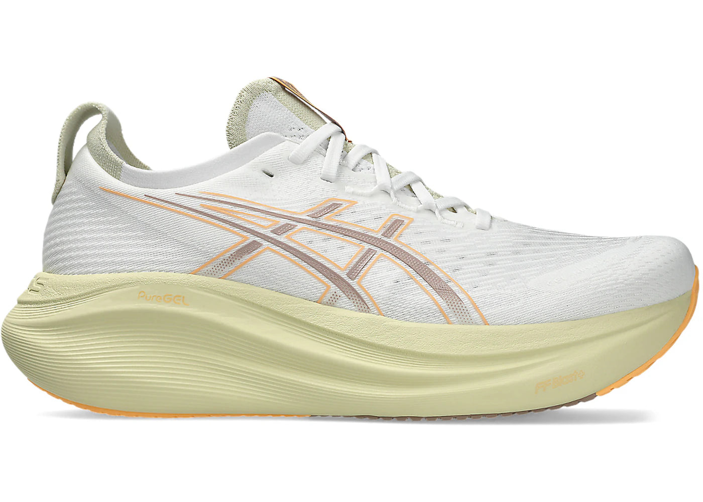 ASICS Gel-Nimbus 27 White Fawn - vue 360