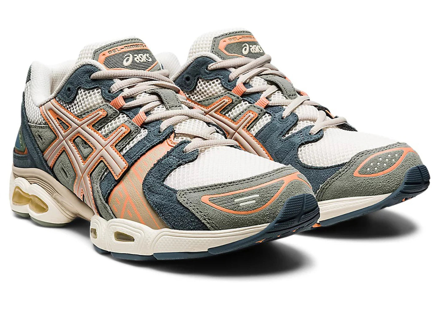 ASICS Gel-Nimbus 9 Cream Green Orange - vue secondaire A