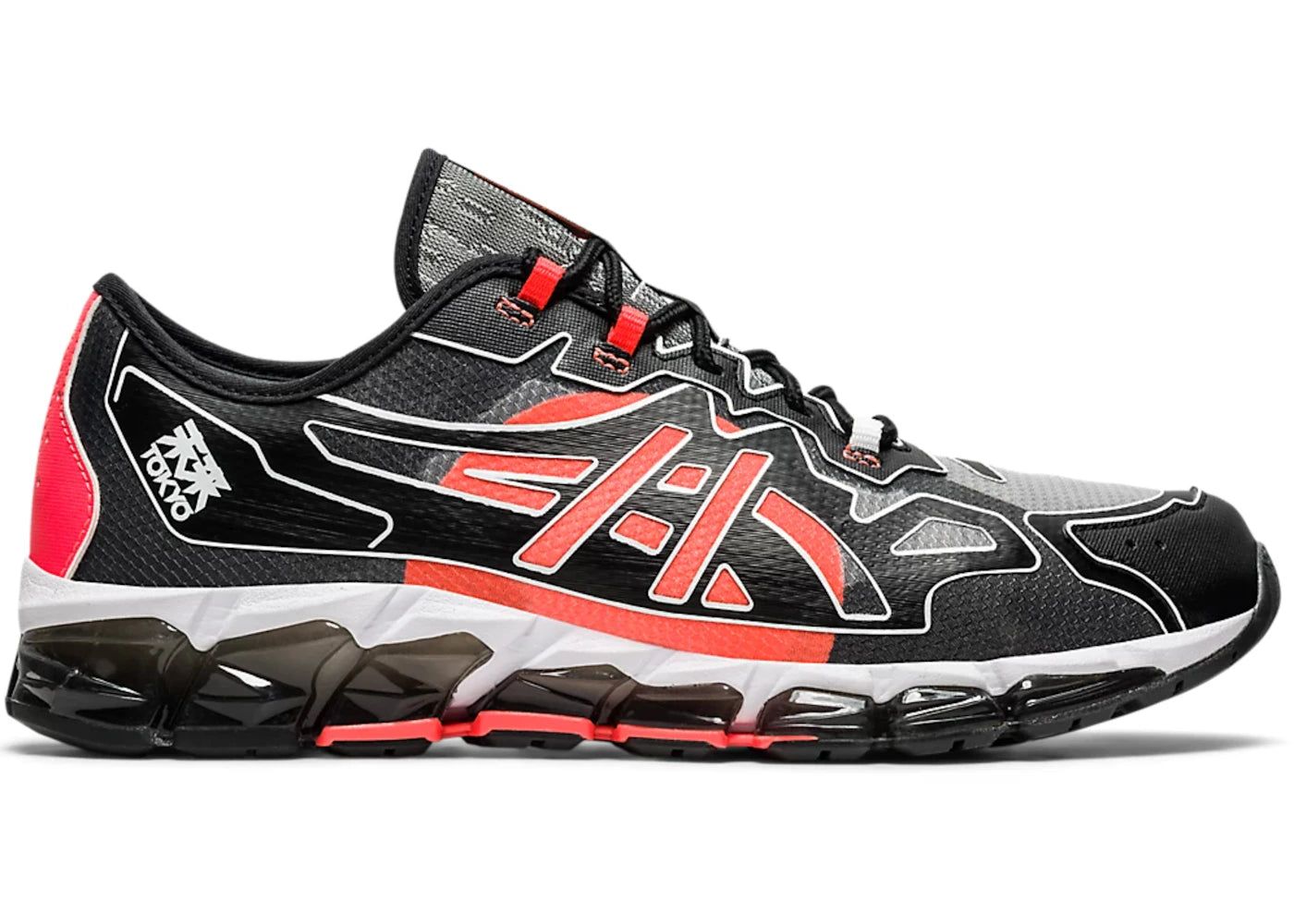 ASICS Gel Quantum 360 6 Black Sunrise Red sneakers - authentic ASICS shoes