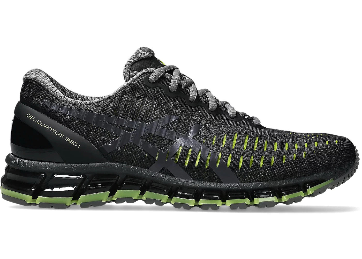 ASICS Gel-Quantum 360 I Graphite Grey Green Apple - vue 360