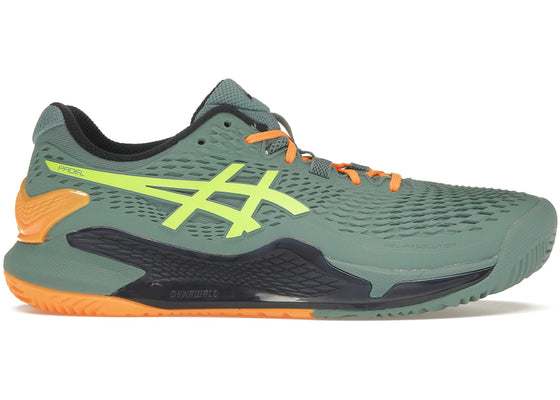 ASICS Gel-Resolution 9 Padel Celadon Safety Yellow sneakers - authentic ASICS shoes