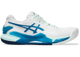 ASICS Gel-Resolution 9 White Teal Blue (Women's) - vue 360