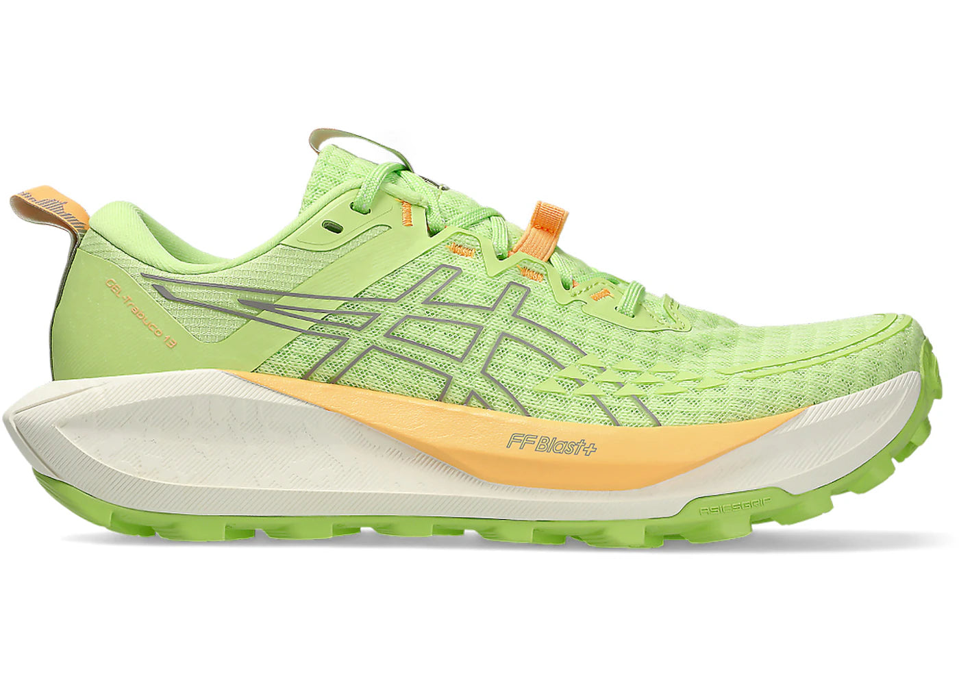 ASICS Gel-Trabuco 13 Lime Green Rainstorm Grey (Women's) - vue secondaire A