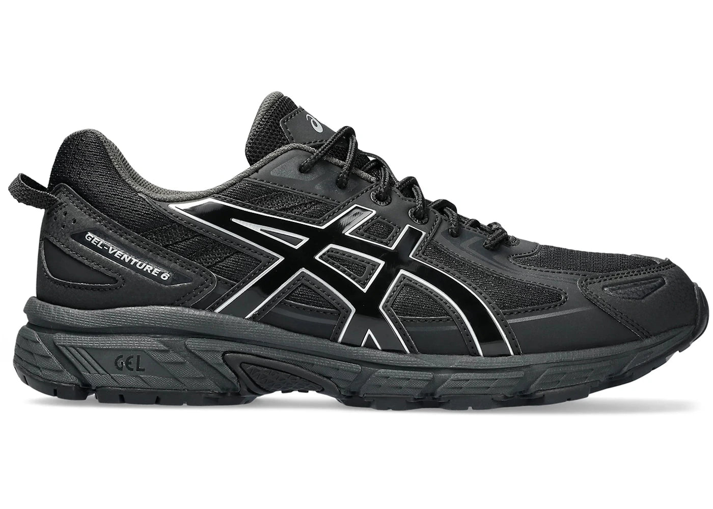ASICS Gel-Venture 6 Black/Black White - vue 360