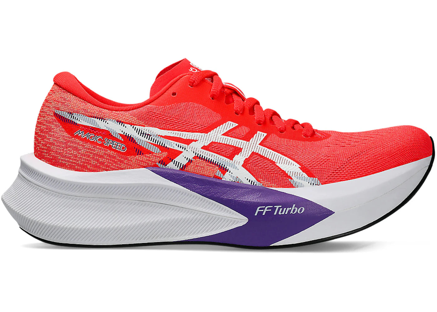 ASICS Magic Speed 4 Flash Red White (Women's) - vue secondaire A