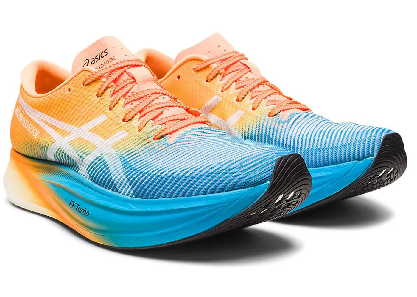 ASICS Metaspeed Edge+ Island Blue Orange Pop - vue secondaire B