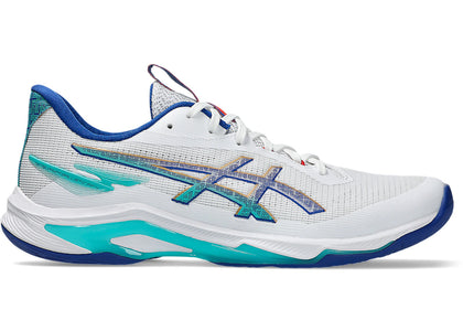 ASICS Netburner Ballistic FF 4 White Asics Blue - sneakers view 2