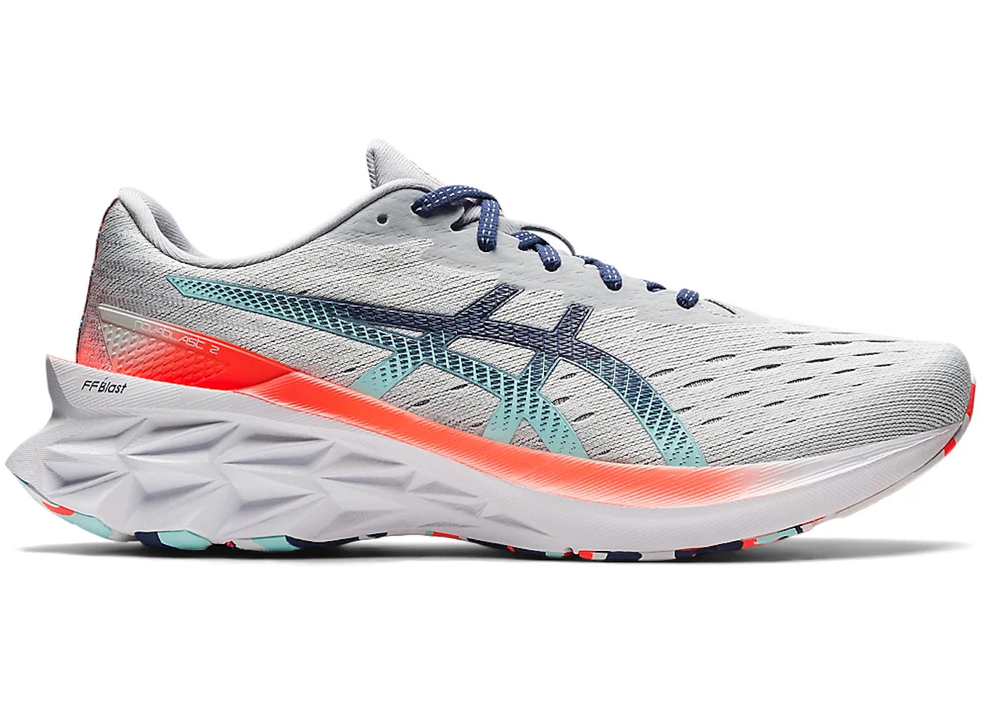 ASICS Novablast 2 Glacier Grey Thunder Blue - vue secondaire A