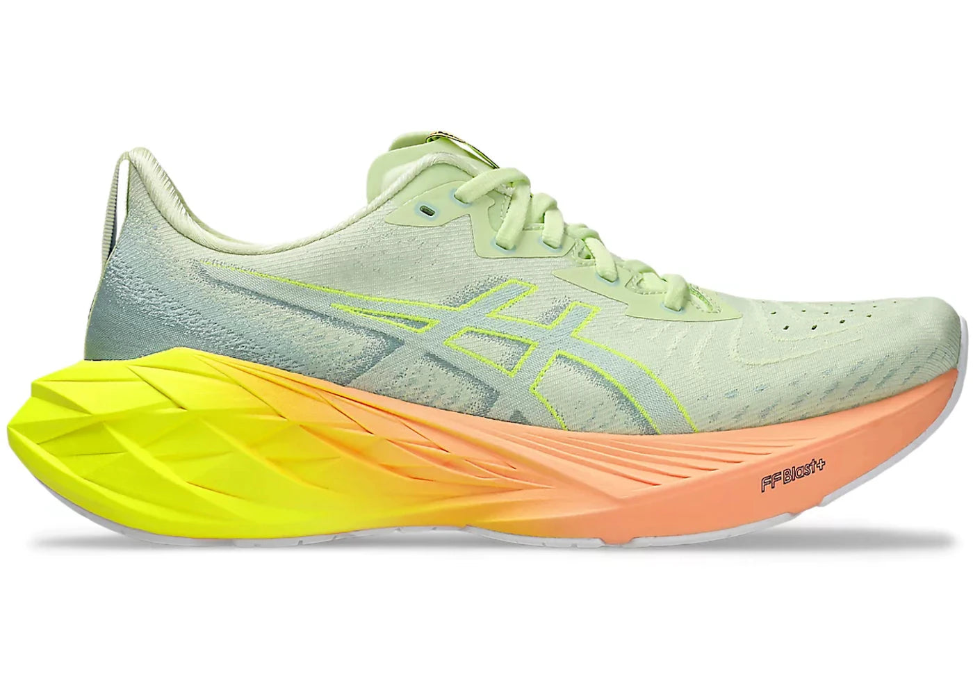 ASICS Novablast 4 Paris Cool Matcha Safety Yellow - vue 360