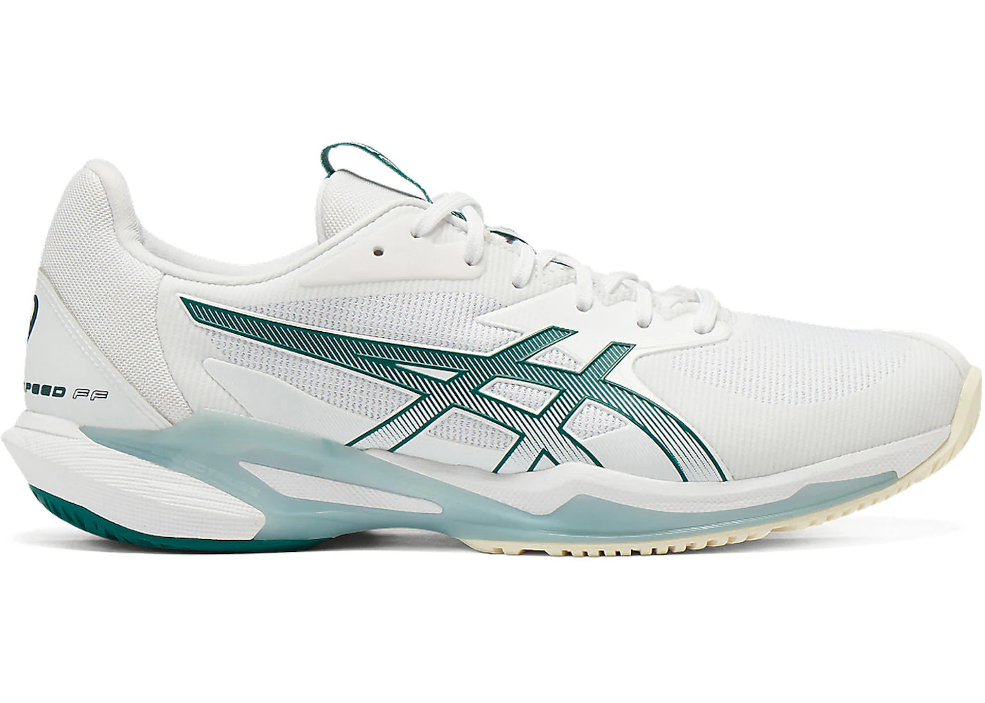 ASICS Solution Speed FF 3 White Pitch Green - vue secondaire A