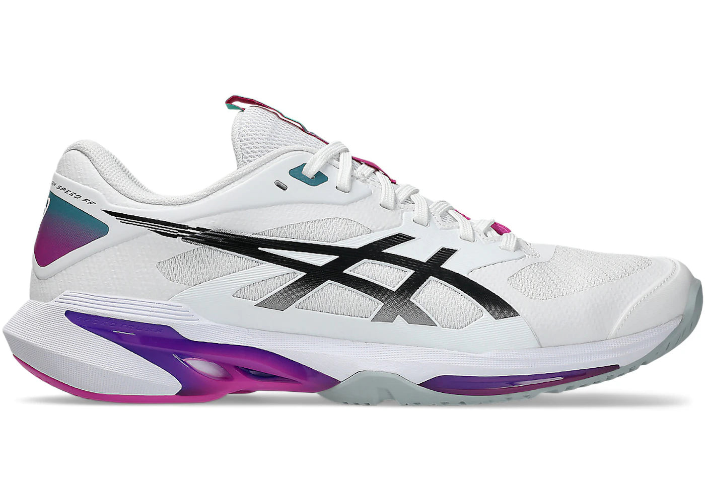 ASICS Solution Speed FF 4 White Digital Sakura - vue 360