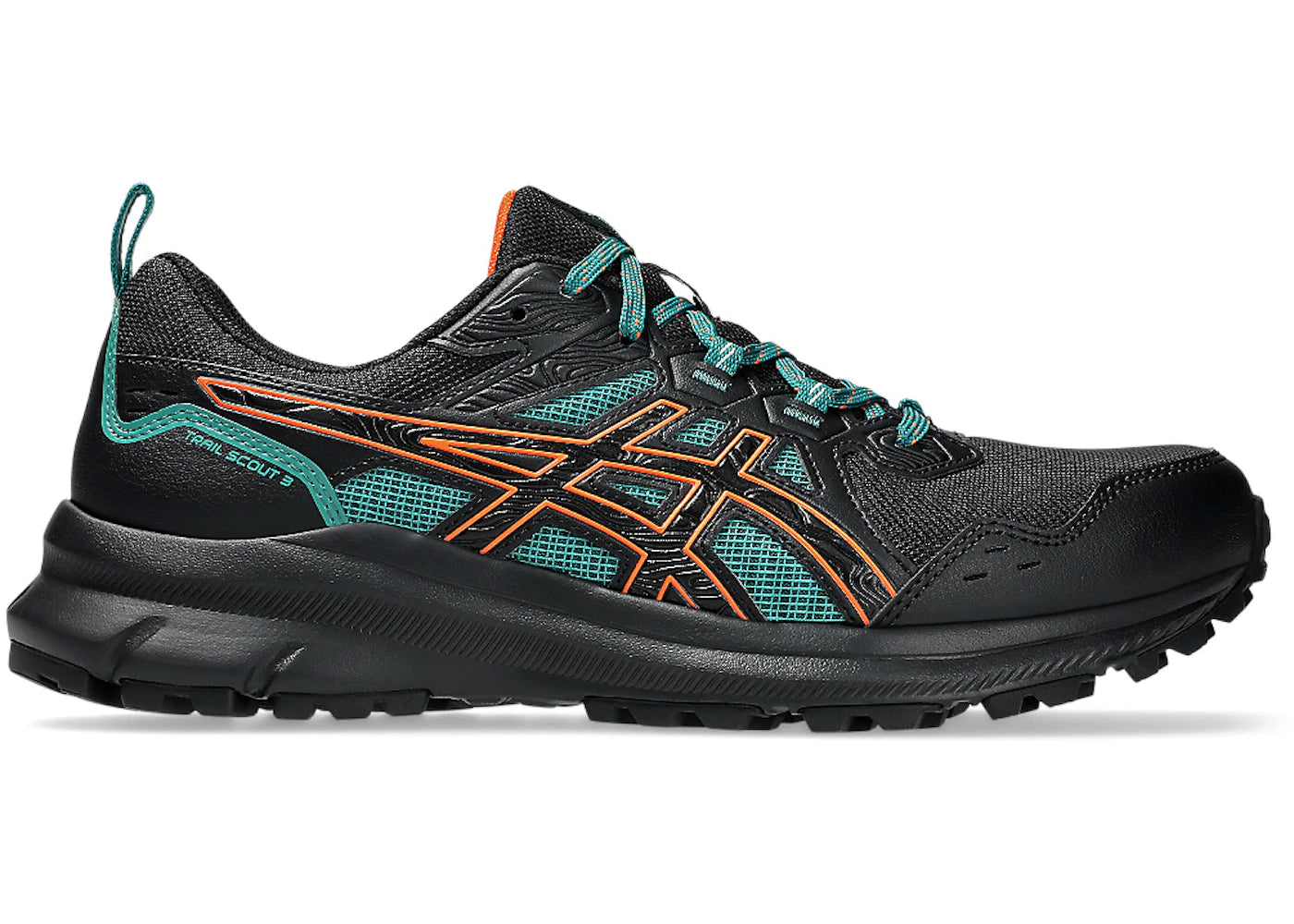 ASICS Trail Scout 3 Black Nova Orange - vue 360