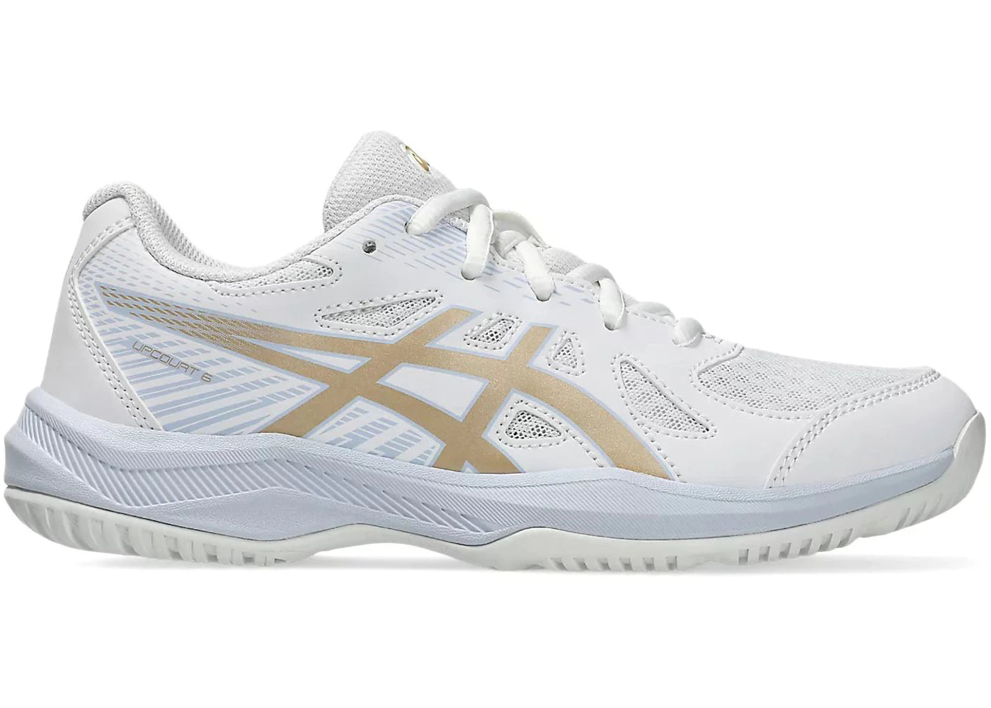 ASICS Upcourt 6 White Champagne (GS) - vue 360