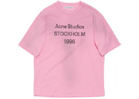 Acne Studios Logo Relaxed Fit T-shirt Cotton Candy Pink